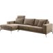 Hoekbank links Andelo bruin premium comfort