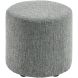 Poef Roby 40 cm donkergrijs rond