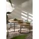 Salontafelset Lunata 55 en 75 cm rond barley
