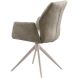 Eetkamerstoel Faido velvet beige poot grijs