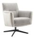 Draaifauteuil Malteno HR-schuim zitting grijs beige