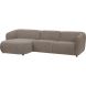 Hoekbank links Lavanga taupe basic comfort