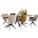 Eetkamerstoel Lasanto draaibaar microvezel beige