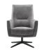 Draaifauteuil Malteno pocket/HR-schuim zitting donkergrijs