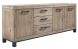 Dressoir Hevano (207 cm) eikenhout moose