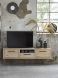TV-meubel Aleno (166 Cm) geborsteld eiken bisque