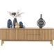 TV-meubel Arrosto eikenhout 58x180x40 cm light roast