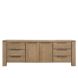 Dressoir Valvola (222 cm) acaciahout smoked brown