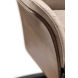 Relaxfauteuil Serio beige donker hout premium comfort