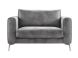 Loveseat Linoza (138 Cm) HR-schuim zitting dark grey