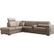 Hoekbank links Muscolo bonellvering bruin relaxfunctie