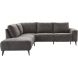 Hoekbank links Davanti pocket HR koudschuim donkergrijs