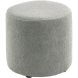 Poef Roby 40 cm grijs rond