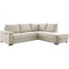 Hoekbank rechts Florance HR koudschuim zandbeige relaxfunctie