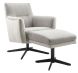 Draaifauteuil Malteno HR-schuim zitting grijs beige