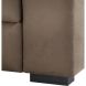 Hoekbank links Muscolo bonellvering bruin relaxfunctie