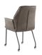 Kuipstoel Botello (wieltjes) stof taupe