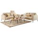 2,5 zitsbank Moscato koudschuim beige relaxfunctie rechts