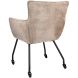 Eetkamerstoel Novile beige met wiel
