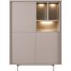 Opbergkast Famosa grijs 136x102x45 cm