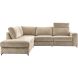 Hoekbank links Licato taupe relaxfunctie excellent comfort