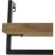 Wandplank Pardal hout metaal 24x80 cm bruin