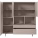 Opbergkast Famosa grijs 150x150x45 cm