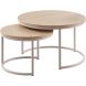 Salontafelset Lunata 55 en 75 cm rond misty oak