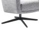 Draaifauteuil Morini pocketveren/visco zitting zinc