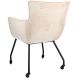 Eetkamerstoel Novile ecru met wiel