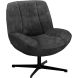 Draaifauteuil Fortenza velvet antraciet