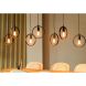 Hanglamp Girare zwart metaal 7-lichts