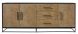 Dressoir Veneta (199 cm) eiken fineer zwart/naturel