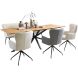 Eettafel Aska 240x100 cm teak naturel brushed