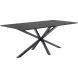Eettafel Piastra 190x95 cm rechthoekig zwart