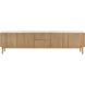 TV-meubel Arrosto eikenhout 58x225x40 cm light roast