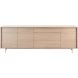 Dressoir Famosa 76x228x45 cm bruin