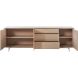 Dressoir Famosa 76x228x45 cm bruin