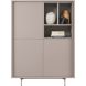 Opbergkast Famosa grijs 136x102x45 cm