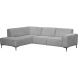 Hoekbank links Riccione lichtgrijs basic comfort