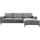 Hoekbank rechts Fabria grijs basic comfort