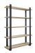 Boekenkast Verato (150 Cm) naturel grey