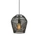 Hanglamp Scarperio rond 28 cm rotan zwart
