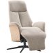 Relaxfauteuil Serio beige licht hout premium comfort
