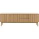 TV-meubel Arrosto eikenhout 58x180x40 cm light roast