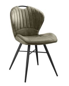 Eetkamerstoel Castione microvezel moss