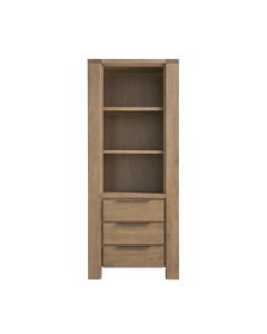 Boekenkast Valvola (83 cm) acaciahout smoked brown