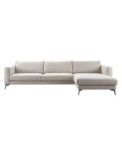 Hoekbank Linoza bonell/HR-schuim zitting light grey