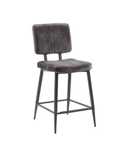 Barkruk Gento antraciet velvet