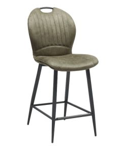 Barkruk Castione microvezel moss